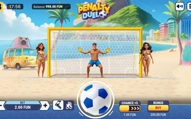 Penalty Duel en Côte d'Ivoire, capture de la démo BGaming